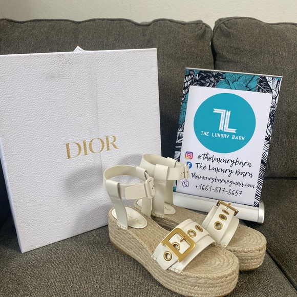 Authentic Christian Dior Espadrilles Sandals 40 - Picture 2 of 5